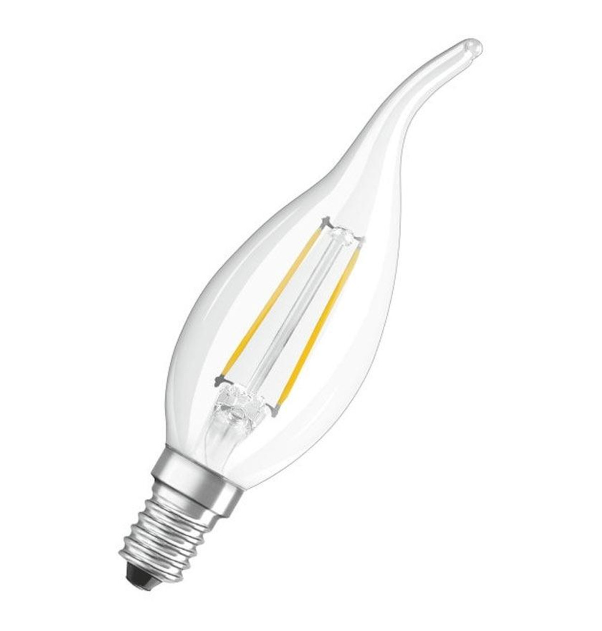 LED Candle 2.5W E14 Retrofit Clear | Lightbulbs Direct