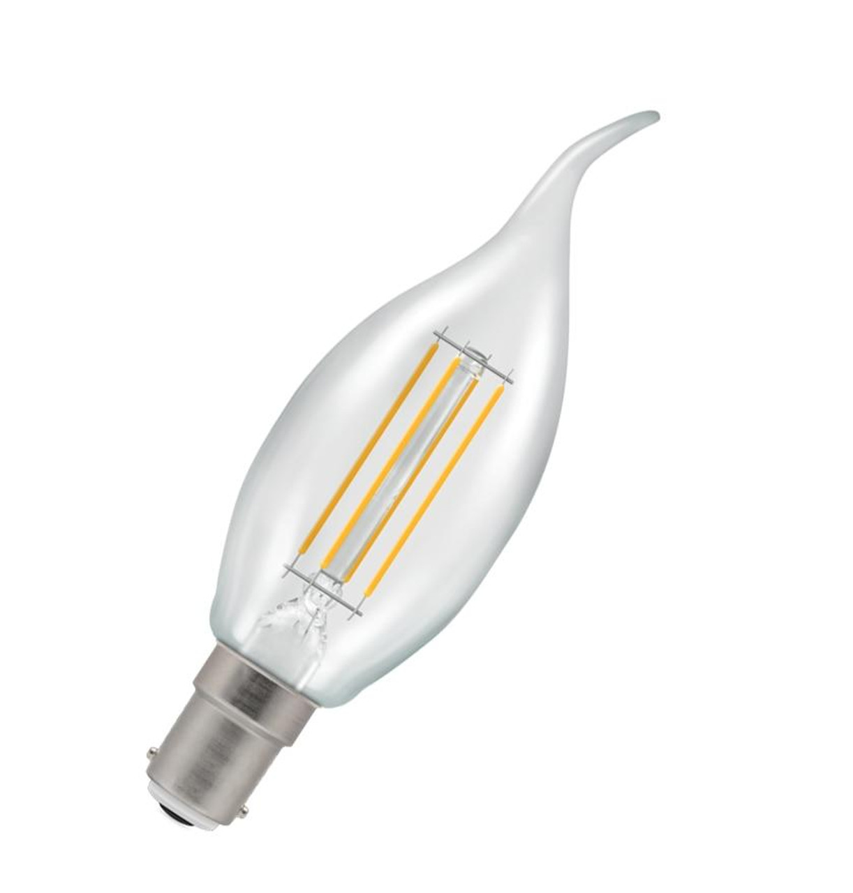 Crompton Bent Tip Candle 5W 2700K 40W Eqv | Lightbulbs Direct