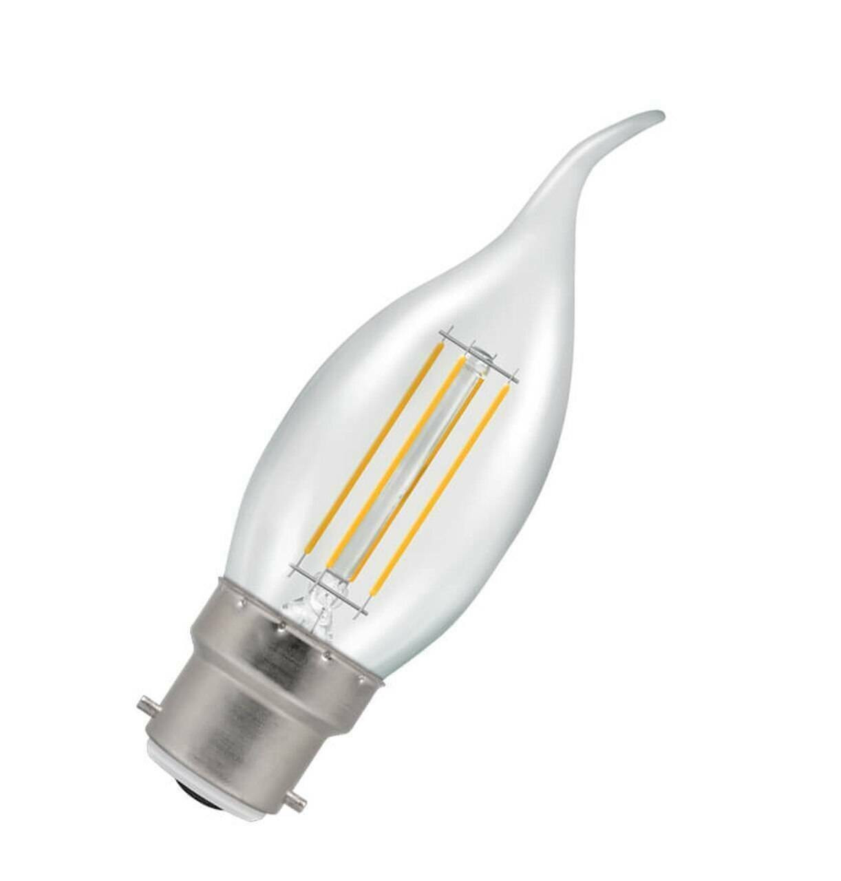 B22 Ampoule led standard Claire LED effet filament 6,5w 2700