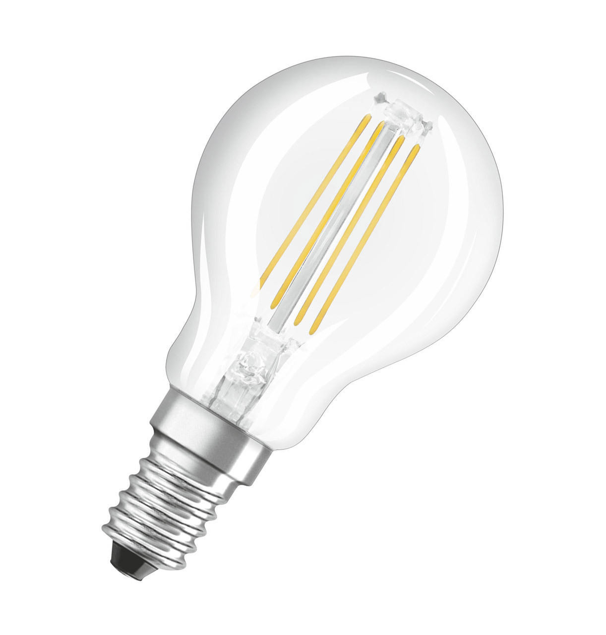Osram LED Golfball 4.8W E14 Dim 2700K Clear | Lightbulbs Direct