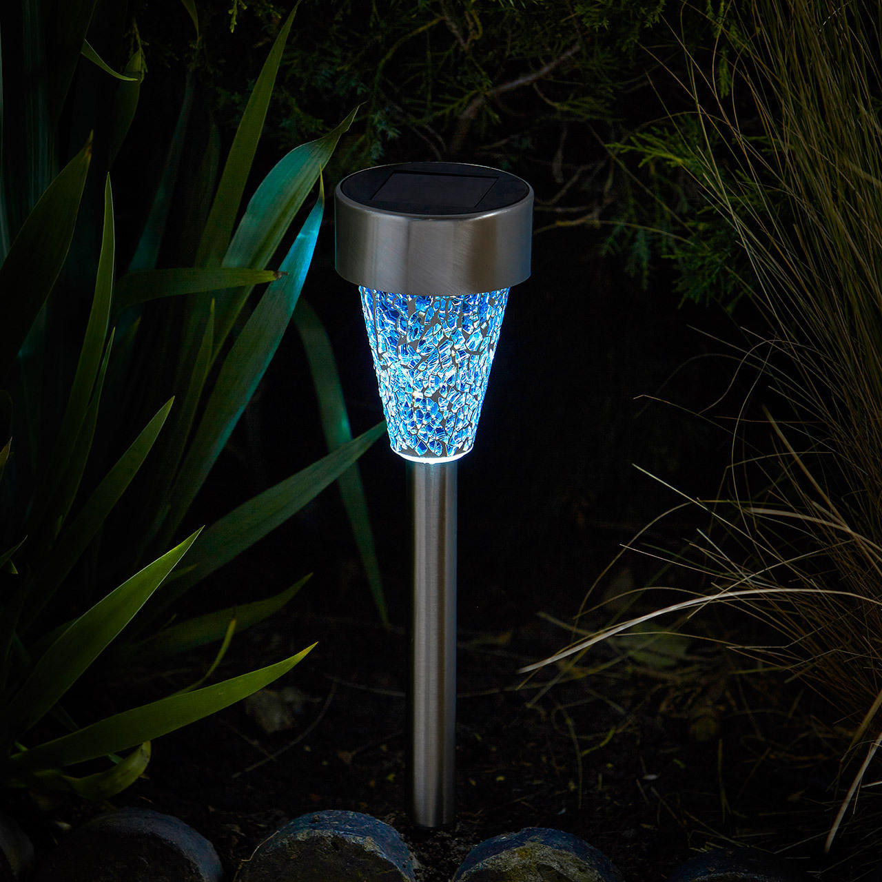 Smart Solar Mosaic Garden Stake Lights Lightbulbs Direct