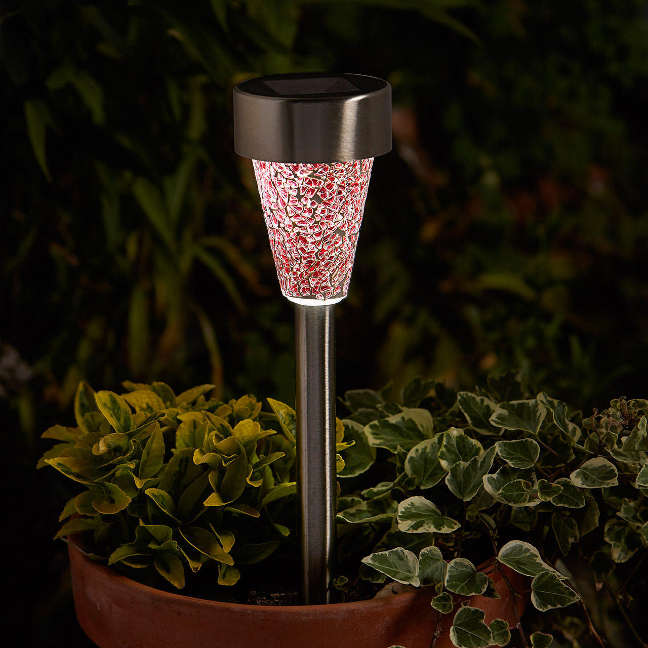 Smart Solar Mosaic Garden Stake Lights Lightbulbs Direct