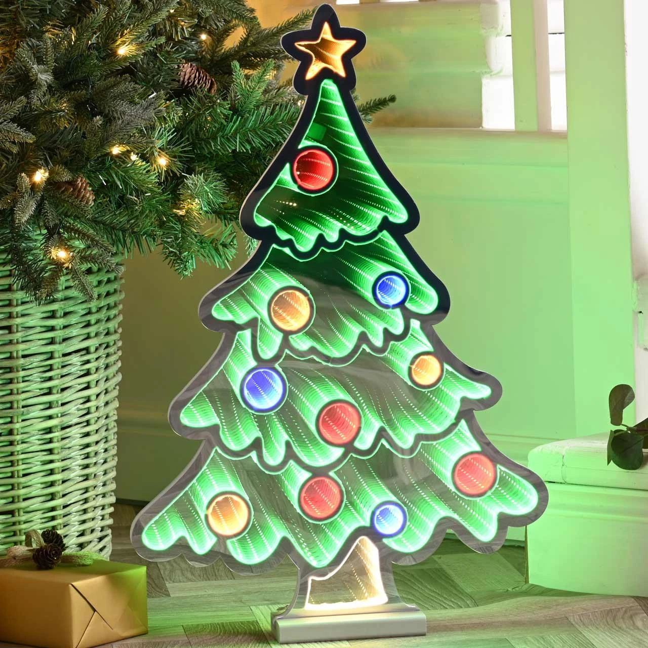 Festive 60cm Tree Infinity Light | Lightbulbs Direct