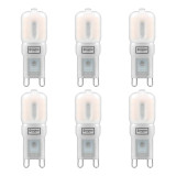 Crompton Lamps LED G9 Capsule 2.5W (6 Pack) Cool White Opal (25W Eqv) 1