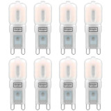 Crompton Lamps LED G9 Capsule 2.5W (8 Pack) Cool White Opal (25W Eqv) 1