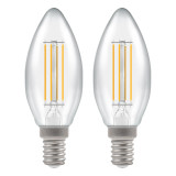 Crompton LED Candle E14 5W Dim (2 Pack) 2700K 7161 Image 1