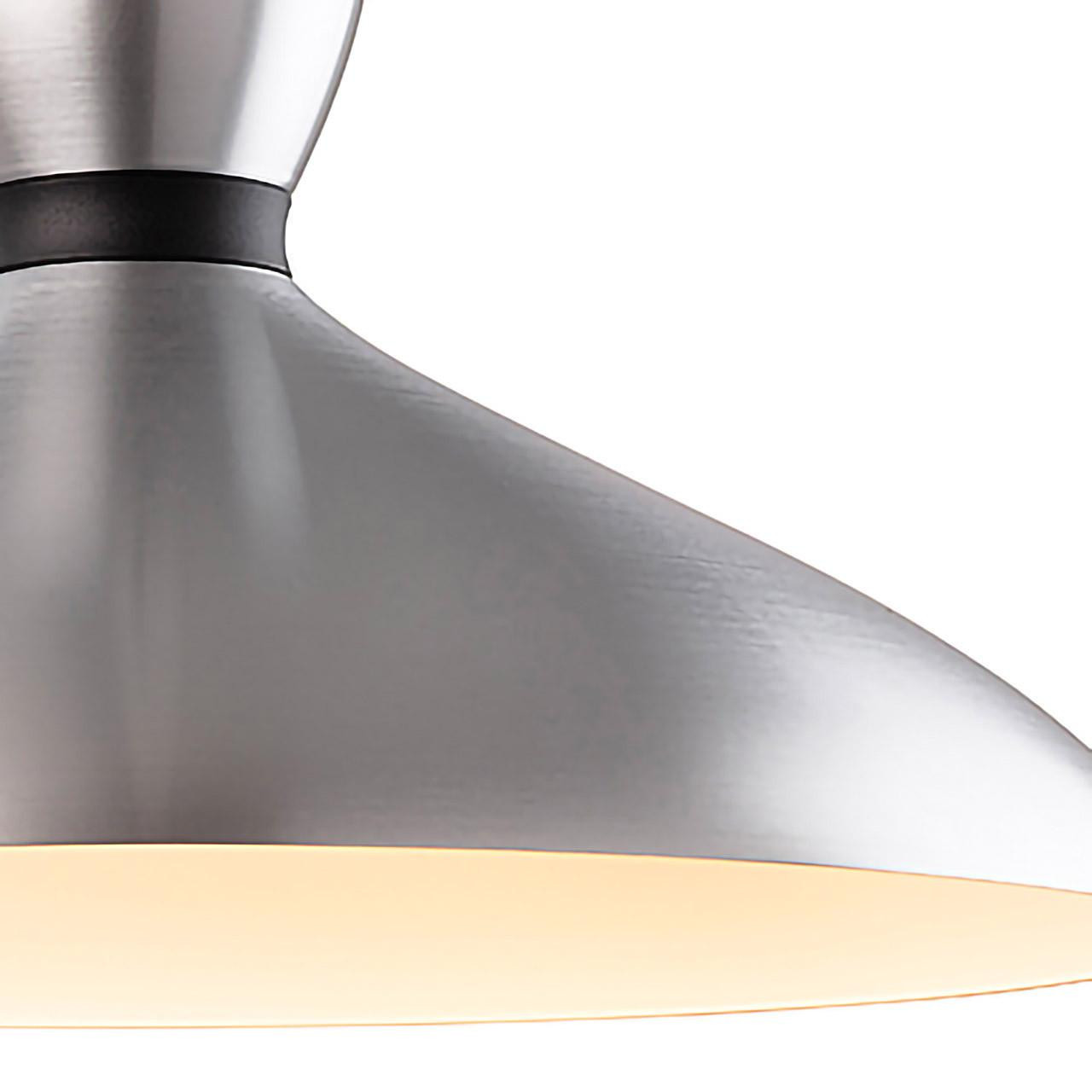 Firstlight Ellis Modern Style 40cm Pendant Light Aluminium Lightbulbs