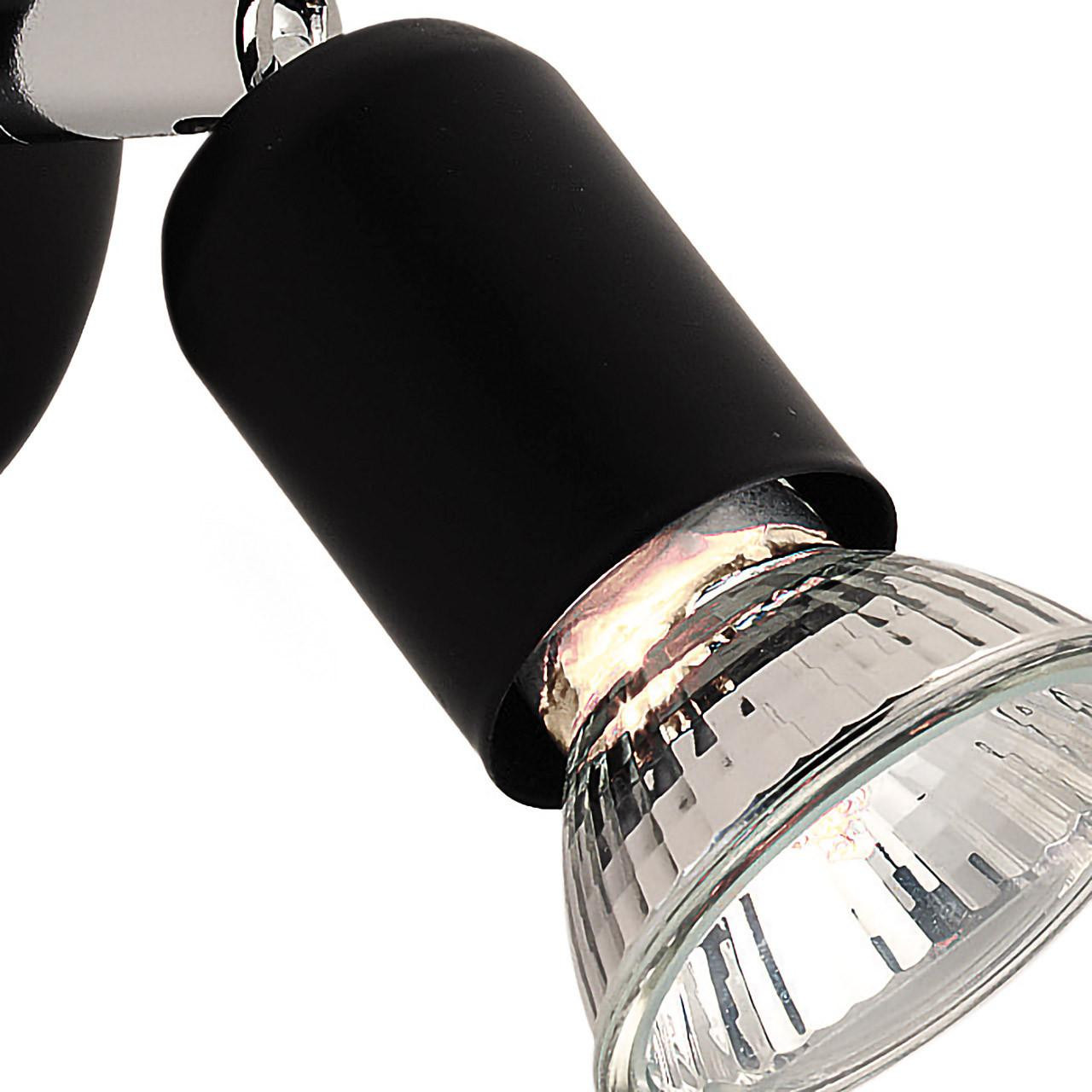 Firstlight Runner Modern Style Wall Spotlight Black Lightbulbs Direct