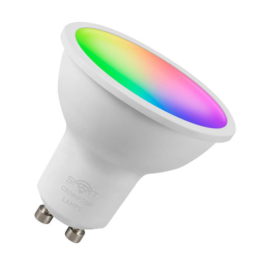 Crompton LED SMART GU10 5W Dim RGB + 4000K 12400 Image 1 Crompton LED SMART GU10 5W Dim RGB + 4000K 12400 Image 1