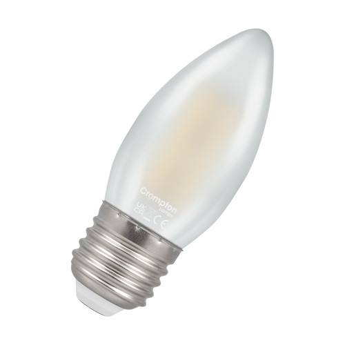 Crompton Lamps LED Candle 4.2W E27 Dimmable Filament Warm White Pearl (40W Eqv) Crompton Lamps LED Candle 4.2W E27 Dimmable Filament Warm White Pearl (40W Eqv)