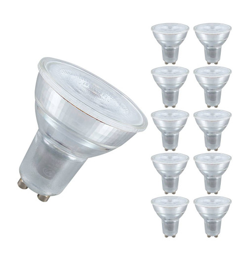 White GU10 (50W Bulb LED Lamps Direct Lightbulbs 4.5W Crompton Eqv) Cool | 35°