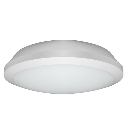 Phoebe LED Bulkhead 15W Microwave Sensor and 3-Hour Emergency Tri-Colour CCT 120° Diffused Image 1