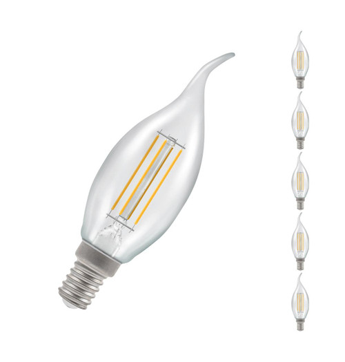 Crompton LED Bent Tip Candle E14 5W Dim 2700K 12165 Image 1