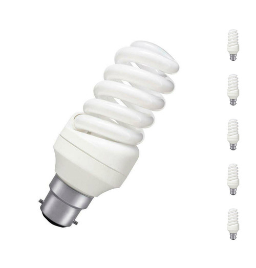 Prolite CFL Helix Spiral 30W B22 (5 Pack) Daylight Frosted Prolite CFL Helix Spiral 30W B22 (5 Pack) Daylight Frosted