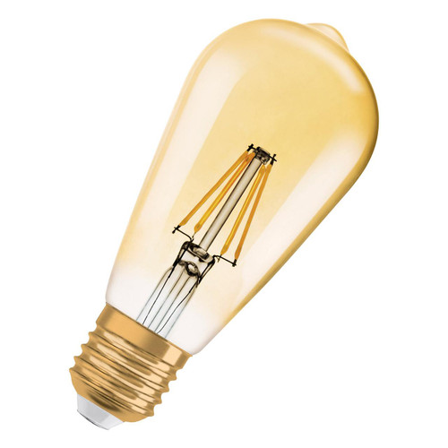 Osram LED Edison ST64 Light Bulb E27 6.5W Dim Extra Warm White 2400K Squirrel Cage Screw Filament