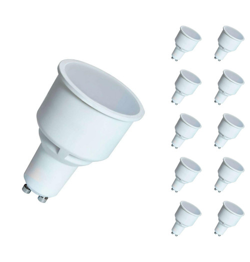 Crompton Lamps LED GU10 Spotlight 5.5W Long Barrel 75mm Cool White 100° (10 Pack)
