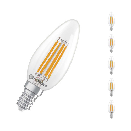 Ledvance LED Candle 3.4W E14 Dimmable Performace Class (5 Pack) Warm White Clear 1