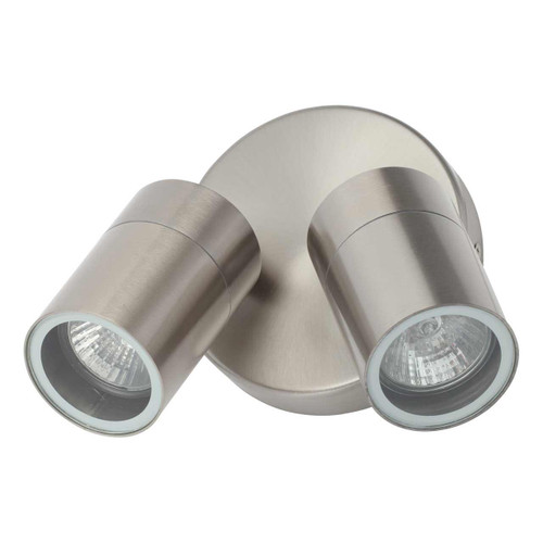 Zink LETO Adjustable Twin Outdoor Spotlight Stainless Steel 1 Zink LETO Adjustable Twin Outdoor Spotlight Stainless Steel 1