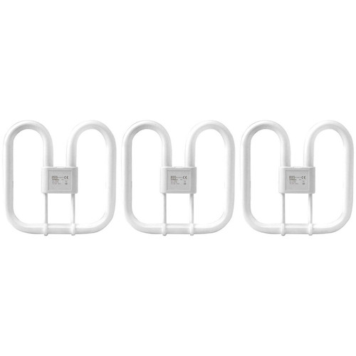 Crompton Lamps CFL 2D 28W 4-Pin Dimmable (3 Pack) White Frosted Image 1