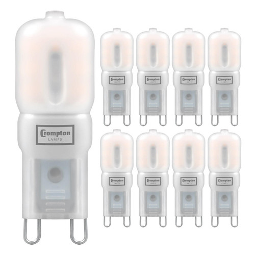 Crompton Lamps LED G9 Capsule 2.5W (9 Pack) Warm White Opal (25W Eqv) 1