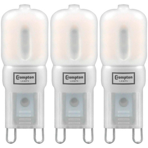 Crompton Lamps LED G9 Capsule 2.5W (3 Pack) Cool White Opal (25W Eqv) 1