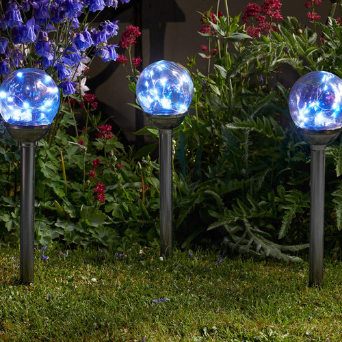 Smart Solar Mosaic Garden Stake Lights Lightbulbs Direct