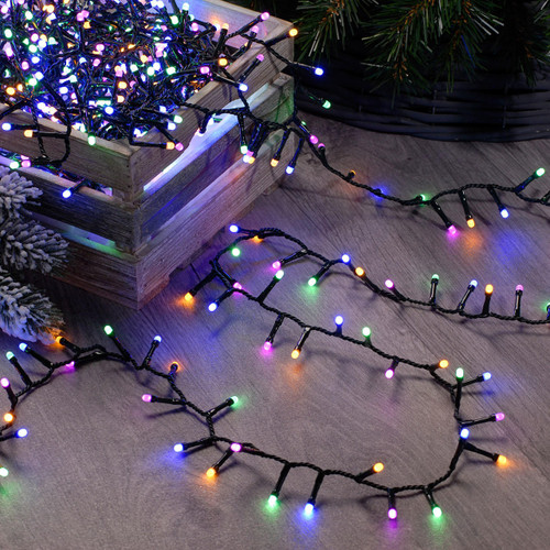 Festive 8.9m Indoor & Outdoor Christmas Tree Fairy Lights 360 Pastel Multicoloured LEDs 2