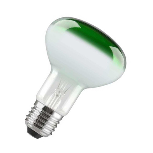 Sylvania 60W R80 Reflector E27 Dimmable Green 1