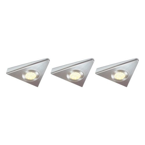 NxtGen Georgia Premium LED Under Cabinet Light 1.8W (3 Pack) Warm White 65° Brushed Nickel 1 NxtGen Georgia Premium LED Under Cabinet Light 1.8W (3 Pack) Warm White 65° Brushed Nickel 1