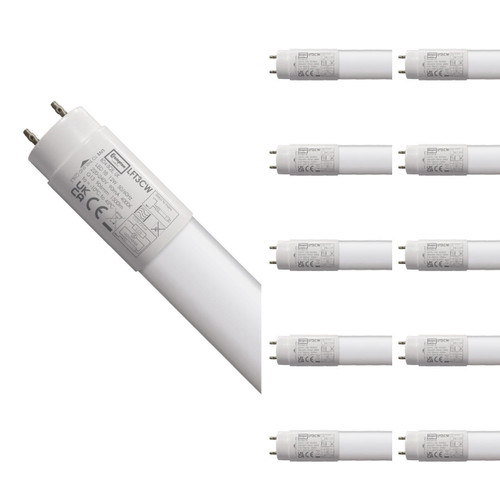 Crompton Lamps LED 3ft T8 Tube 12W (10 Pack) Cool White Opal 1