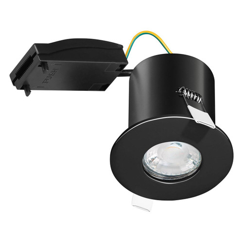 Phoebe LED IP65 GU10 Fire Rated Downlight Firesafe Black Fixed 1 Phoebe LED IP65 GU10 Fire Rated Downlight Firesafe Black Fixed 1