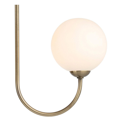 Firstlight Lyndon 3-Light Semi-Flush Ceiling Light Opal in Antique ...