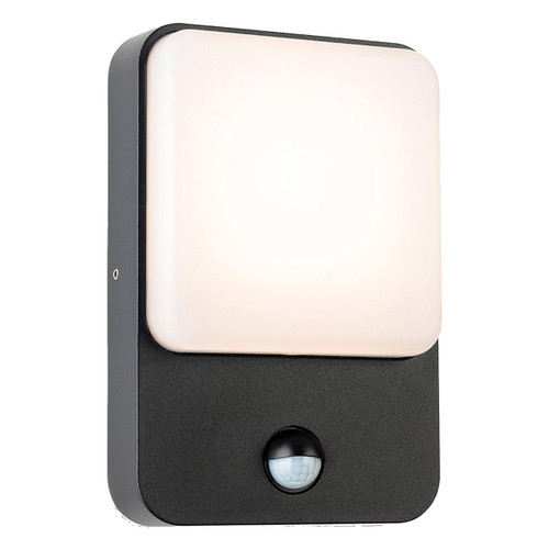 Firstlight Hero Modern Style LED Bulkhead 8W PIR Sensor Warm White in Graphite and Opal Image 1 Firstlight Hero Modern Style LED Bulkhead 8W PIR Sensor Warm White in Graphite and Opal Image 1