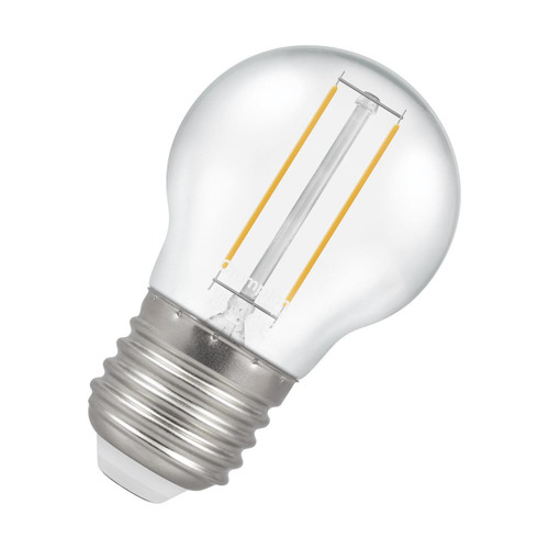 Crompton Lamps LED Golfball 2.2W E27 Filament Cool White Clear (25W Eqv)