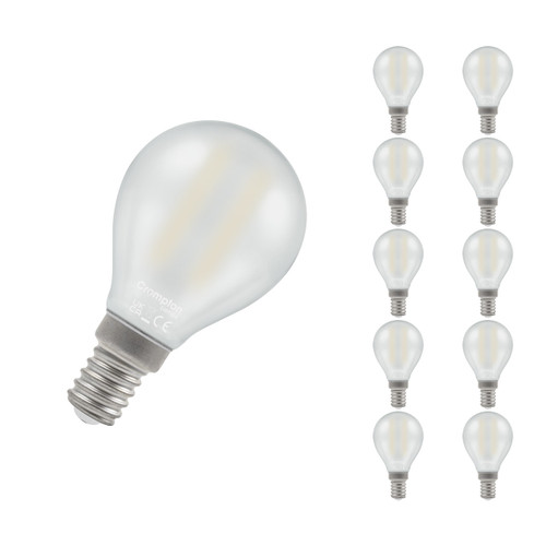 Crompton Lamps LED Golfball 2.2W E14 Dimmable Filament (10 Pack) Warm White Pearl (25W Eqv) Crompton Lamps LED Golfball 2.2W E14 Dimmable Filament (10 Pack) Warm White Pearl (25W Eqv)