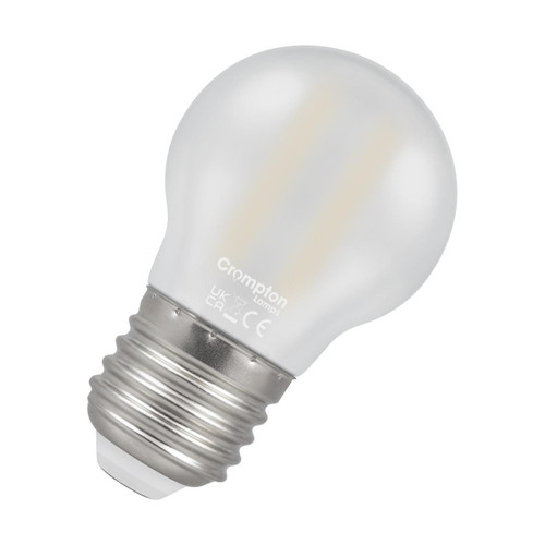 Crompton Lamps LED Golfball 2.2W E27 Filament Warm White Pearl (25W Eqv) Crompton Lamps LED Golfball 2.2W E27 Filament Warm White Pearl (25W Eqv)