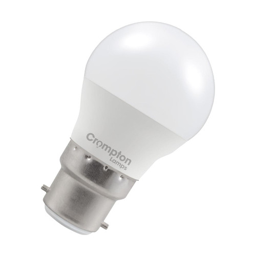 Crompton Lamps LED Golfball 5.9W B22 Dimmable Warm White Opal (60W Eqv)