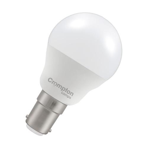 Crompton Lamps LED Golfball 6.5W B15 Dimmable Cool White Opal (60W Eqv)