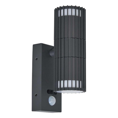 Zink Muto Outdoor Up and Down Wall Light with PIR Sensor in Anthracite 1 Zink Muto Outdoor Up and Down Wall Light with PIR Sensor in Anthracite 1