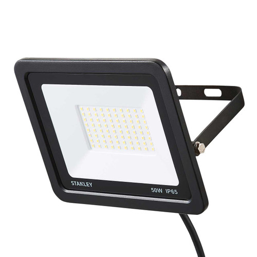 Stanley 50W Slimline LED Floodlight in Black 1 Stanley 50W Slimline LED Floodlight in Black 1