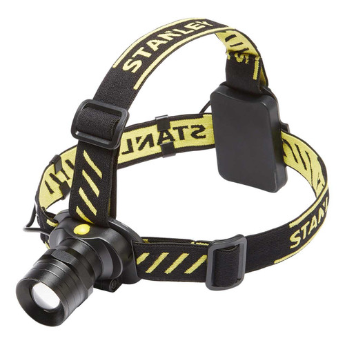 Stanley Battery Powered LED Head Torch with LED Zoom in Black & Yellow 1 Stanley Battery Powered LED Head Torch with LED Zoom in Black & Yellow 1