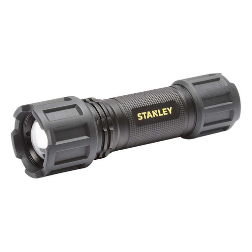 Stanley 600 Lumen Battery Powered LED Adjustable Hand Torch in Black & Yellow 1 Stanley 600 Lumen Battery Powered LED Adjustable Hand Torch in Black & Yellow 1