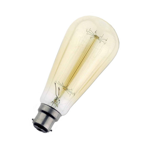 Victory 60W ST64 B22 Dimmable Warm White Clear