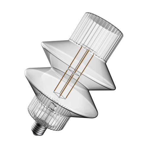 Crompton Lamps LED Lantern 4.9W E27 Decorative Lantern 150mm Extra Warm White Clear Crompton Lamps LED Lantern 4.9W E27 Decorative Lantern 150mm Extra Warm White Clear
