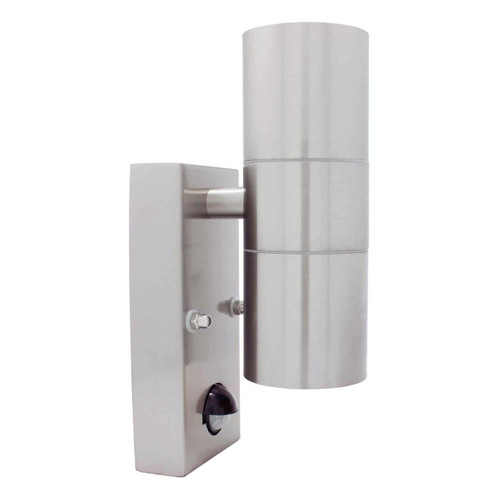 Opus Outdoor Up and Down Wall Light with PIR Sensor Chrome Opus Outdoor Up and Down Wall Light with PIR Sensor Chrome
