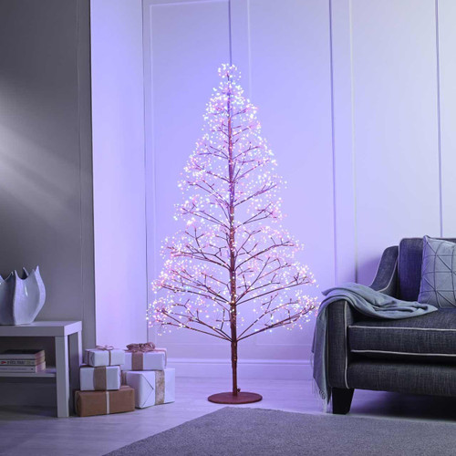 Festive 180cm LED Lit Colour Changing Starburst Tree 1