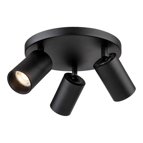 Firstlight Max 3-Light Ceiling Spotlight in Black