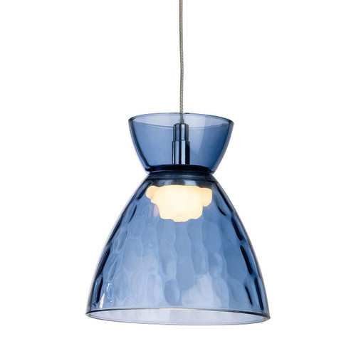 Firstlight LED Royale Pendant Light Warm White 3000K Blue in Chrome