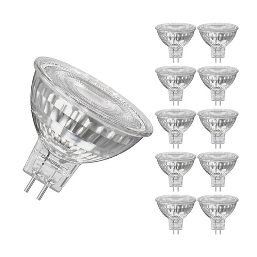 Crompton LED MR16 Spotlight Bulbs GU5.3 3.6W 12V Warm White 3000K Halogen Replacement (10 Pack)