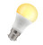 Light up shot of the warm white Crompton Lamps 8.5W LED GLS smart light bulb